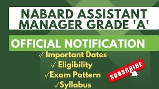 NABARD ASSISTANT MANAGER Grade 'A' Recruitment-2023