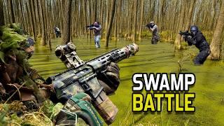 SILENTLY Sniping Airsofters While Hidden In A SWAMP 