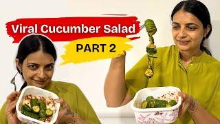 Viral Korean Cucumber Salad Series Part 2 | मशहूर कोरियन खीरा सलाद की आसान रेसिपी #viralvideo #food