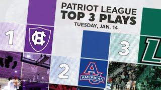 Patriot League Top 3 Plays | Jan. 14, 2025