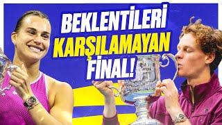 "Belki de Son Zamanların En Aurasız Finali" Şampiyon Sabalenka ve Sinner | Basit Hata