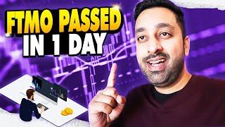 FTMO challenge passed in 1 Day(LIVE)