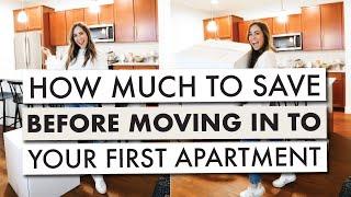 How Much I Saved Before Moving Into My First Apartment | FIRST APARTMENT SERIES