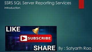 1 SSRS - Introduction to SQL Server Reporting Services