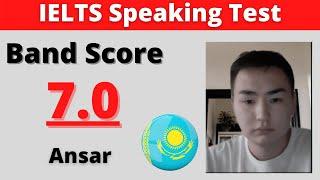 IELTS Speaking Test band score 7 with feedback from Kazakhstan