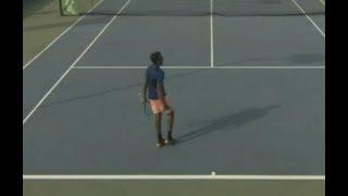 Sasi Kumar Mukund goes crazy after winning match point