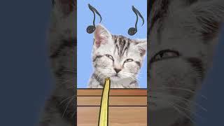Necesito buscarme otro hobby. The cat finally found a hobby/I want to eat  food/ funny cat animation