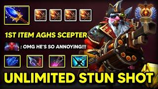 UNLIMITED STUN SHOT Sniper 1st ITEM Aghs Scepter + Khanda Build Even Queen of Pain Can't Survive