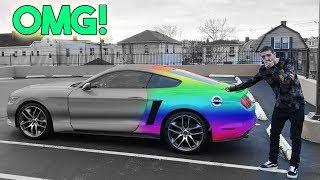 MY NEW CAR WRAP REVEAL! (MUSTANG 5.0)