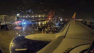 4K Full flight | Late night flight on a rainy day. Saint Louis (STL) to Chicago (MDW)