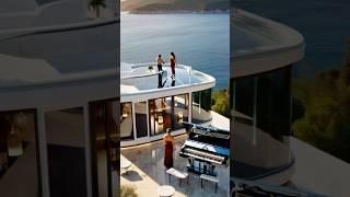 Inside a $50M Oceanfront Mansion | Cinematic Luxury Lifestyle Tour #architect #architecture #shorts
