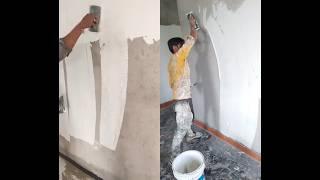 How to Do First Coat Putty /🫡 #shorts #walldesigns #painting #modernwallart #art