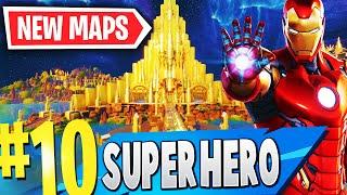 TOP 10 Best SUPERHERO Creative Maps | Fortnite Super Hero Map CODES