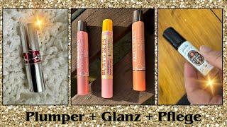 YSL Loveshine Candy Glaze vs Lipshimmer Burts Bees vs Lippenöl