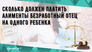 Сколько должен платить алименты безработный отец на одного ребенка