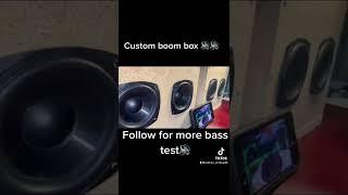 Custom boombox #basstok #bass #cool #loud #subwooferflex #spl #bassdemo #viral #foryou