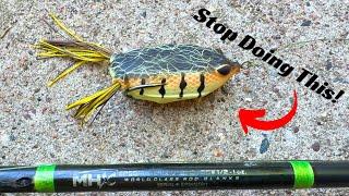 90% Of Anglers Fish A Hollow Belly Frog Wrong! Try These Retrieves!