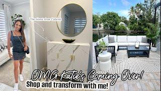 *NEW* I'M BACK | OMG KATIE IS COMING OVER | MINIMALIST ENTRYWAY DECOR AND PATIO REFRESH