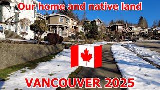 Vancouver Relaxing Winter Walk in Vancouver Burnaby Hoods on Feb 12 2025 | Winter Walking Tour