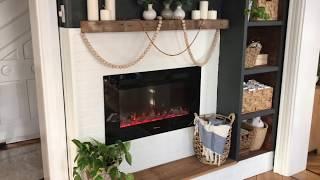 Built in electric fireplace