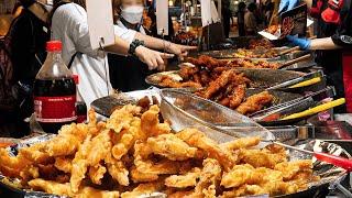 하루에 300kg 다 팔리는 역대급 닭강정? 줄서서 먹는 시장 닭강정, 4가지맛~/Korean Fried Chicken "Dakgangjung" -Korean Street food