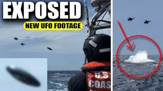 NEW 2024 UFO Footage - Fighter Jets Force UFO Underwater!