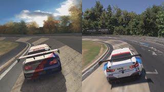 The Karussell at Nordschleife in 30 different racing games (Forza, Gran Turismo and many more)