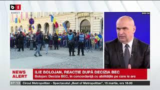 ILIE BOLOJAN, REACȚIE DUPĂ DECIZIA BEC_Știri B1TV_11 mar. 2025