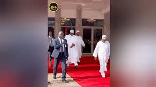 The moment President Buhari Emotional Goodbye To Aso Villa