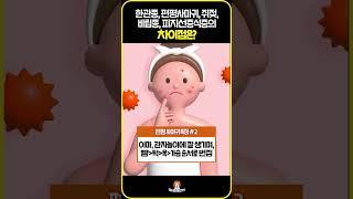 한관종/편평사마귀/쥐젖/비립종/피지선증식증 차이점은? #shorts