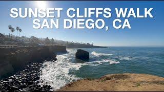 Sunset Cliffs Walk - Ocean Sounds - San Diego