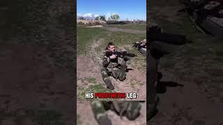 Ukrainian Soldier Without Leg Amazes the World