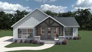 Beautiful One-Story Modern Farmhouse Plan 009-00401