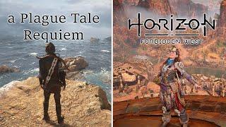 a Plague Tale Requiem Vs Horizon Forbidden West - Physics and Details Comparison