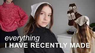 everything i have recently made (but it's all knitwear)