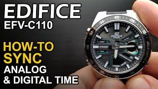 Casio Edifice EFV C110  - Adjusting watch hands