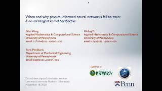 DDPS | "When and why physics-informed neural networks fail to train" by Paris Perdikaris