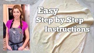 How to make Filo Pastry - BEGINNER STEP BY STEP GUIDE