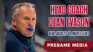 Head Coach Dean Evason Previews Tonight's Matchup with the Toronto Maple Leafs | Pregame Media