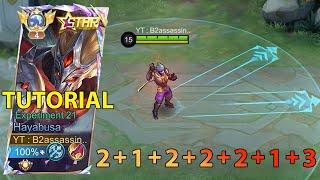 HAYABUSA BEST COMBO FREESTYLE FULL TUTORIAL!! -Mobile Legends