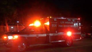 LAPD Ford Explorer & LAFD RA 804 Responding Code 3