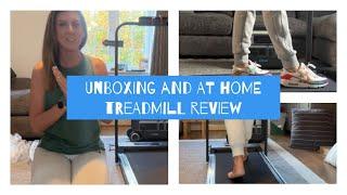 Reviewing and Unboxing The Home Fitness Code Treadmill - Space Saving Simple - At Home Treadmill