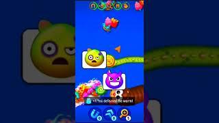 Worms zone.io slither giant snake  best gameplay #shorts #snakegame #wormszoneio