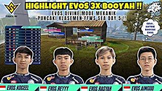 FULL HIGHLIGHTS EVOS DIVINE 3X BOOYAH FFWS Sea Spring 2025 - Day 5 Group AC