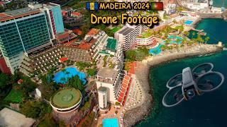 MADEIRA 2024  FUNCHAL - Drone Flyover: Hotels and Harbor in Funchal, Madeira #Tramtarie