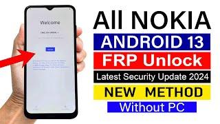 Nokia C10/C20/C30/C22/C32/X10/X20... Google Account Remove ANDROID 13 | Without PC (2024)