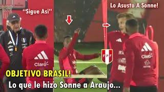 A BRASIL! ASI FUE EL ENTRENAMIENTO DE LA SELECCION PERUANA HOY