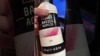 Canvas Prep! Applying the Gesso / Acrylic Painting @KelseysCanvas  #paintingtechniques