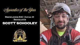 Apprentice of the Year - Scott Schooley | Bricklayers BAC | Local 23