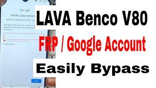 Lava Benco V80 FRP Bypass 100% II benco frp google account bypass II Benco v80 frp google account